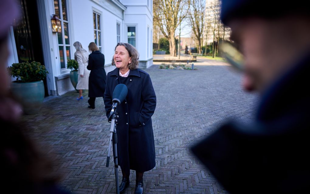  Marjolein Faber, minister van Asiel en Migratie  komt aan voor de ministerraad.  beeld ANP PHIL NIJHUIS