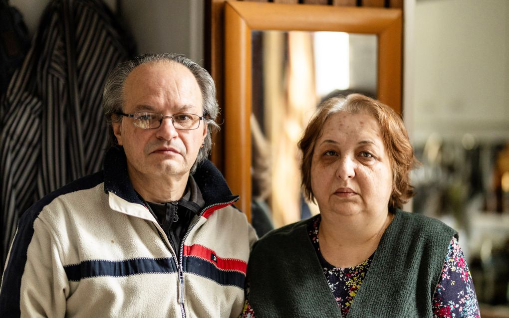 Het echtpaar Igor en Galina verblijft al zeventien jaar staatloos in Nederland. beeld André Dorst