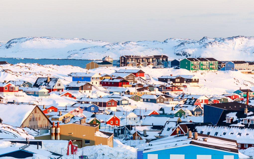 Sfeerbeeld uit Nuuk, de hoofdstad van Groenland. beeld Getty Images 