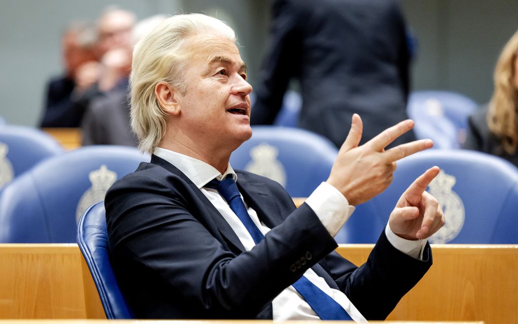 Wilders koerst met zijn standpunt af op een botsing met het kabinet. beeld ANP, Robin van Lonkhuijsen