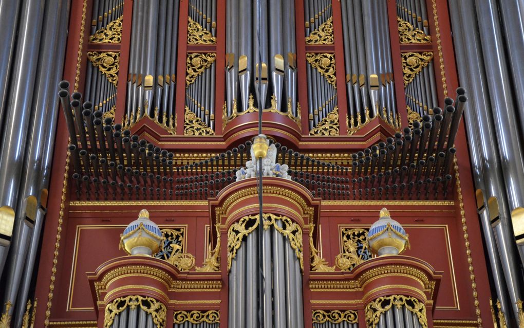 Het hoofdorgel van de Rotterdamse Laurenskerk. beeld Gert de Looze