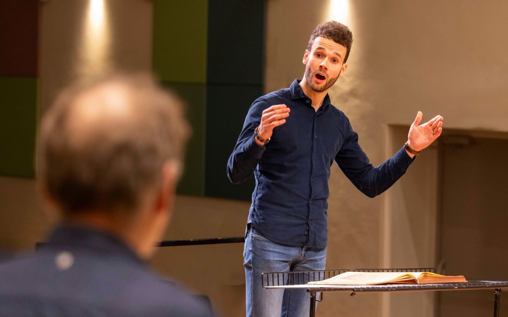 Maarten Koopman, een van de dirigenten die in de Utrechtse Domkerk op de bok zullen staan. beeld Marieke Wijntjes