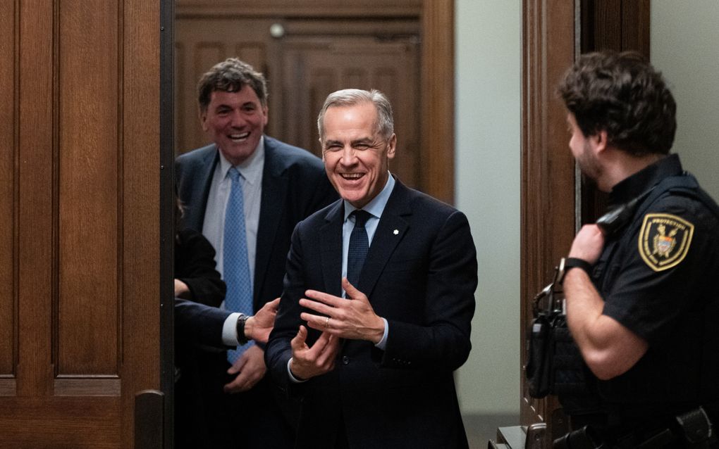 De Canadese premier Mark Carney. beeld EPA, Spencer Colby