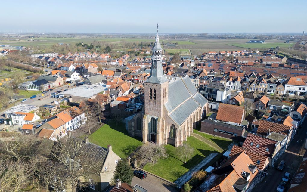 De Maartenskerk in Sint-Maartensdijk, gemeente Tholen. beeld Dirk-Jan Gjeltema