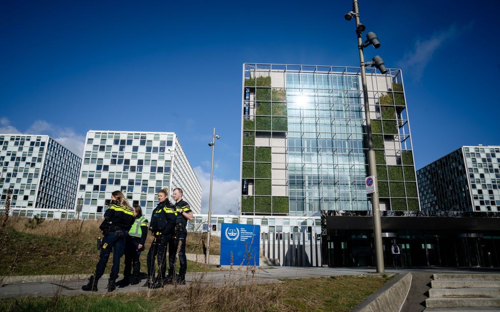 Het exterieur van het Internationaal Strafhof (ICC) in Den Haag. beeld ANP, Bart Maat