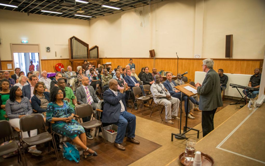 Een migrantenkerk in Rotterdam. beeld Cees van der Wal