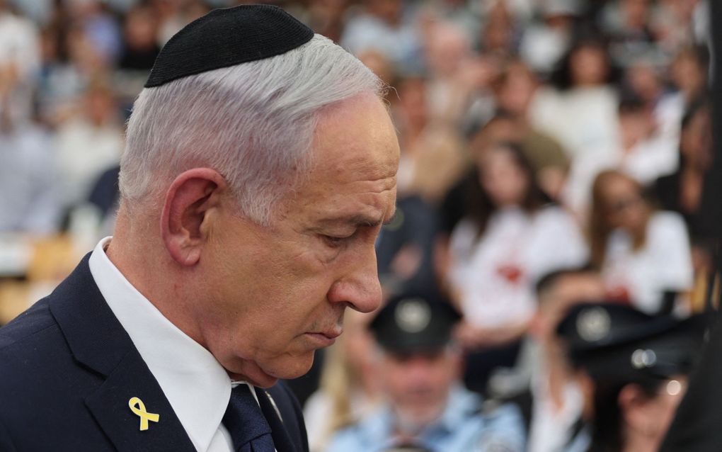 De uitspraken van de Israëlische premier Benjamin Netanyahu hebben geleid tot woede bij familieleden van gijzelaars. beeld AFP, Abir Sultan