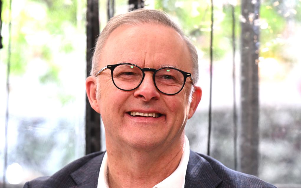 De Australische premier Anthony Albanese. beeld EPA, Lukas Coch