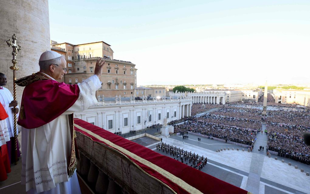 De Amerikaanse kardinaal Robert Francis Prevost (69) is donderdag gekozen tot paus. Hij noemt zich Leo XIV. beeld AFP, Vatican Media