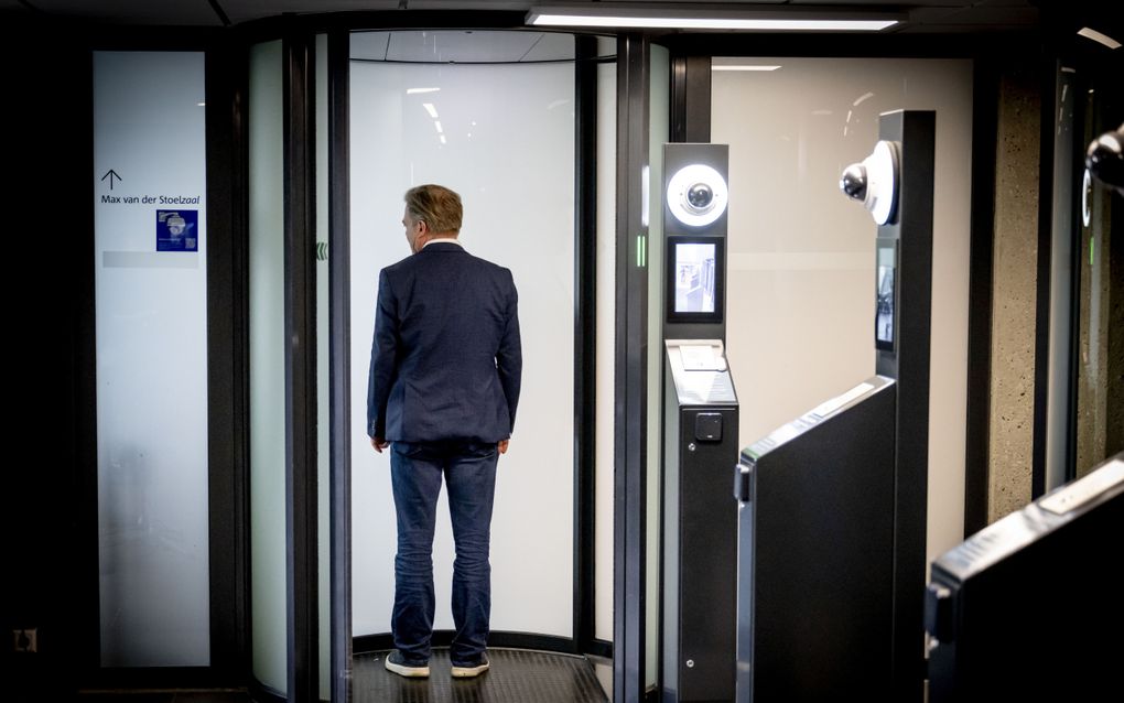 Pieter Omtzigt nam dinsdag afscheid van de Tweede Kamer. beeld ANP, Robin Utrecht