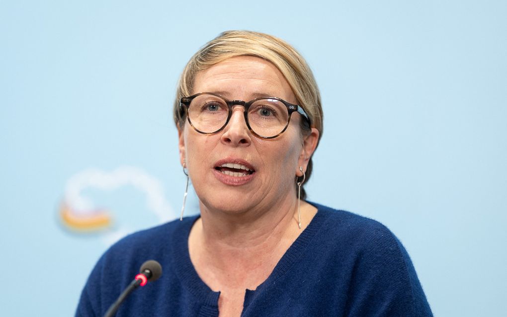 Vlaamse minister voor Welzijn Caroline Gennez. beeld AFP, James Arthur Gekiere