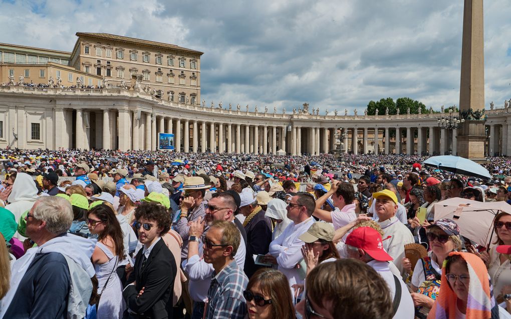Inauguratie van de paus in Vaticaanstad. beeld EPA, FLAVIO BRANCALEONE