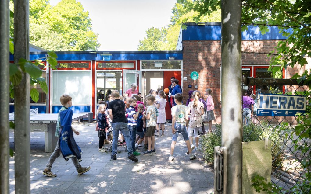 Basisschool De Zaaier in Groningen telt zo’n 65 leerlingen. beeld Anton Dommerholt.