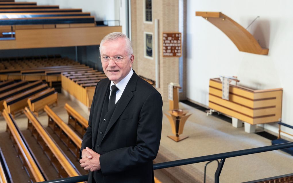 Ds. A. Schot, de nieuwe rector van de Theologische School van de Gereformeerde Gemeenten. beeld RD, Anton Dommerholt