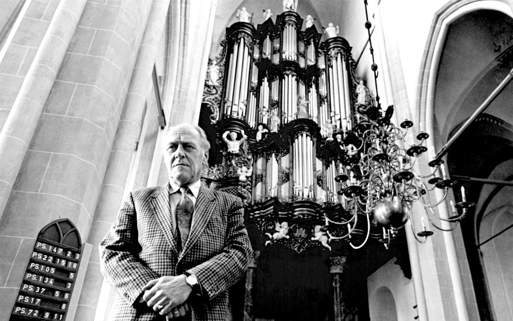 Willem Hendrik Zwart in de Bovenkerk in Kampen. beeld RD, Henk Visscher