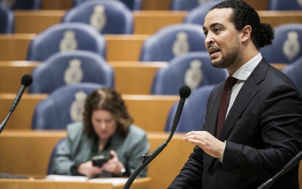 CU-Kamerlid Don Ceder tijdens een debat in de Tweede Kamer. beeld ANP, Freek van den Bergh