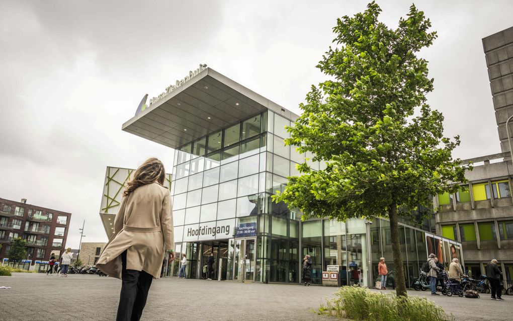 Het HagaZiekenhuis in Den Haag oefende dinsdag met een cyberaanval ter voorbereiding op de NAVO-top op 24 en 25 juni. beeld ANP, Freek van den Bergh