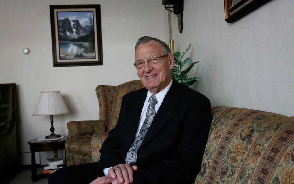 Ds. A. Stehouwer, emeritus predikant binnen de Christelijke Gereformeerde Kerken, op een foto uit 2007. beeld RD, Anton Dommerholt