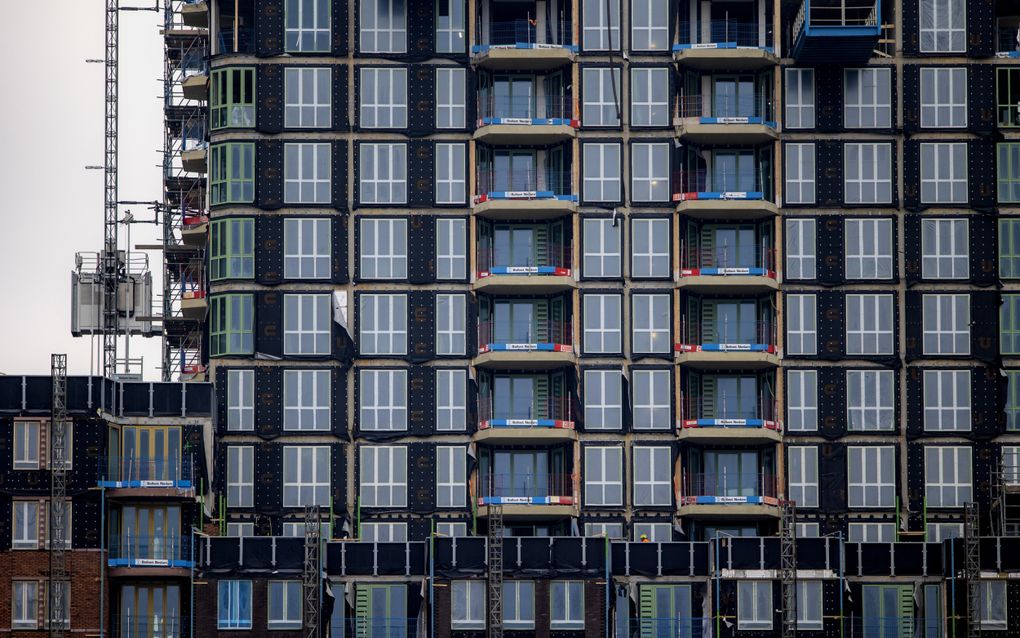 Nieuwbouw in de Amsterdamse wijk Elzenhagen. beeld ANP, Ramon van Flymen