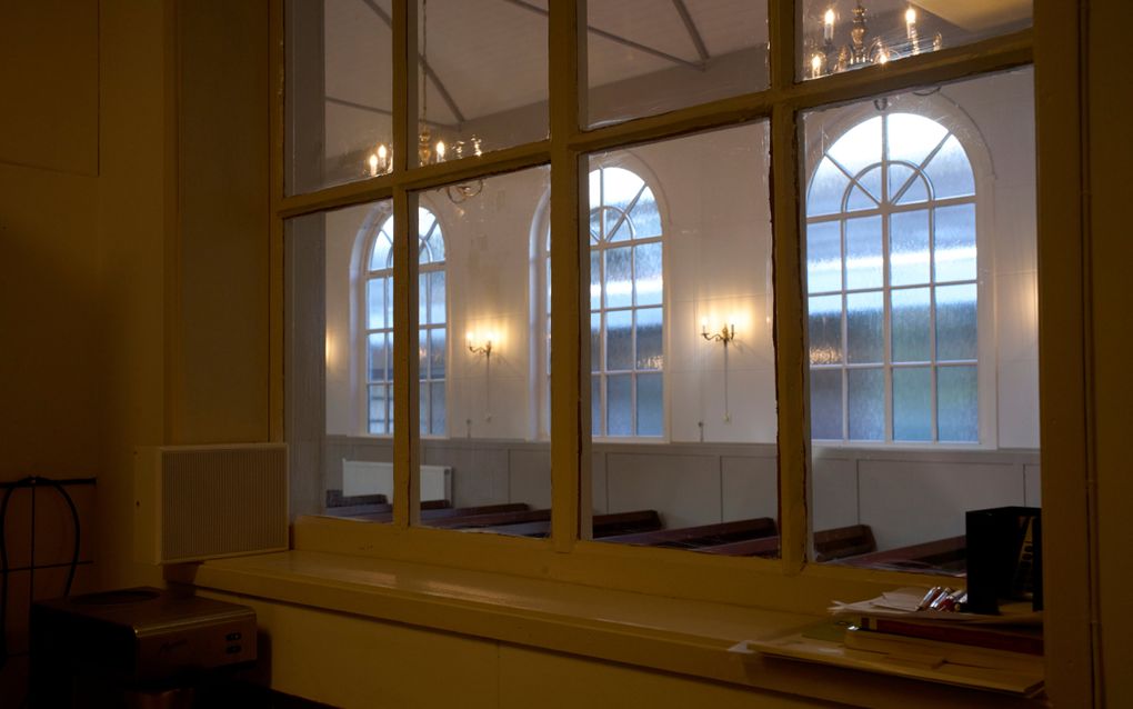Detailopname van het interieur.