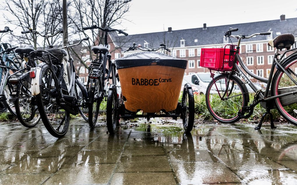 Een bakfiets van Babboe. beeld ANP, EVA PLEVIER