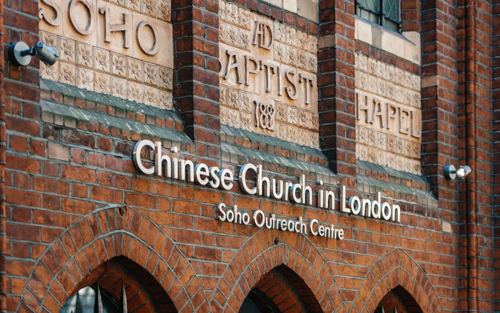 Als gevolg van de toestroom van Hongkongers ervaart menig Chinese kerk in het Verenigd Koninkrijk grote spanningen. Heet hangijzer is hoe aan te kijken tegen de Chinese Communistische Partij. Foto: Soho Baptist Church in Londen is in de jaren vijftig opgericht en daarmee de oudste Chinese kerk in Engeland. beeld iStock