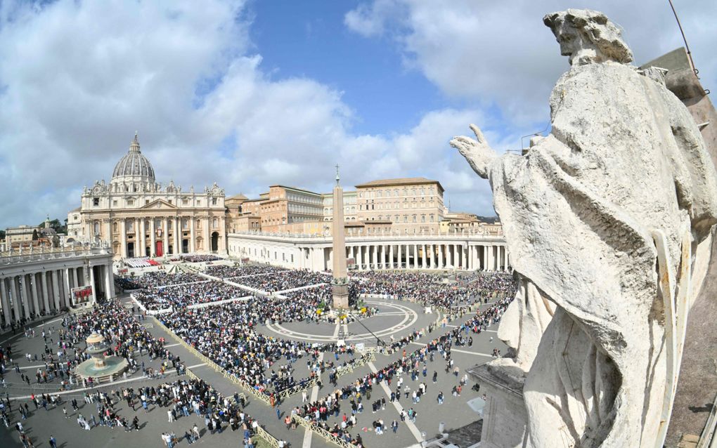 De Sint-Pieter in Rome. beeld AFP, Andreas Solaro