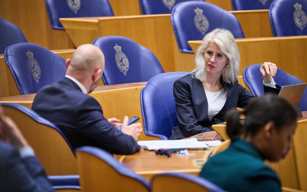 BBB-Kamerlid Mona Keijzer tijdens een debat in de Tweede Kamer. beeld ANP, Phil Nijhuis