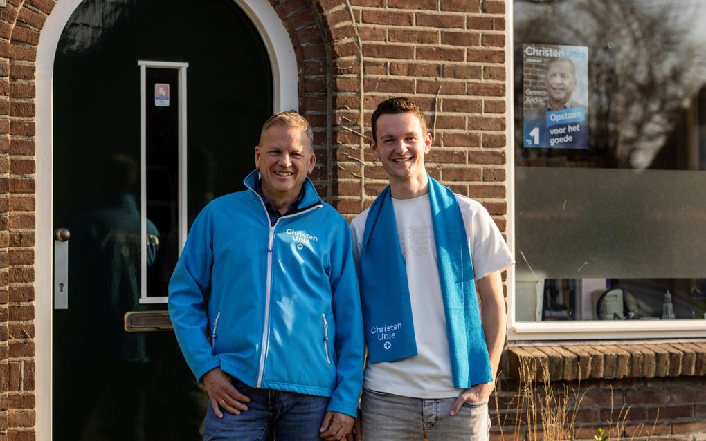 Vader en zoon André samen op de lijst voor ChristenUnie Oldebroek