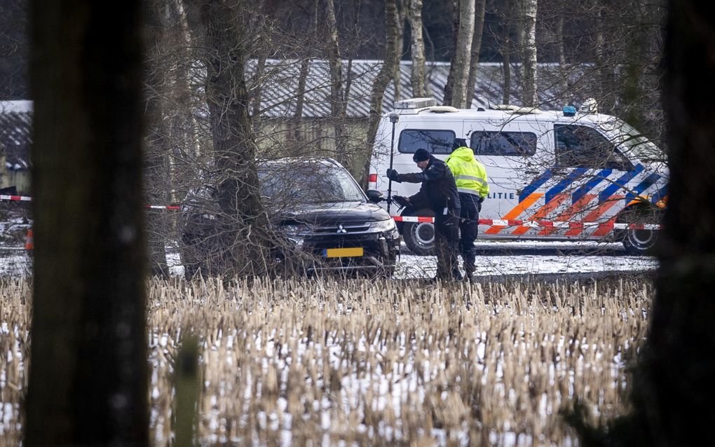 Sporenonderzoek door de politie in het Drentse Weiteveen. beeld ANP Vincent Jannink 