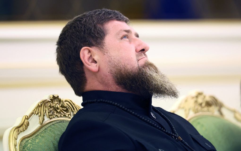 De Tsjetsjeense leider Ramzan Kadyrov. beeld AFP, Sergei Savostyanov 
