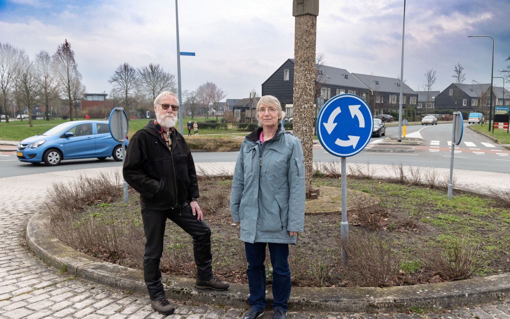 Hans van Maanen en Jetty van der Werf van de Vereniging Verkeersslachtoffers. beeld RD, Anton Dommerholt