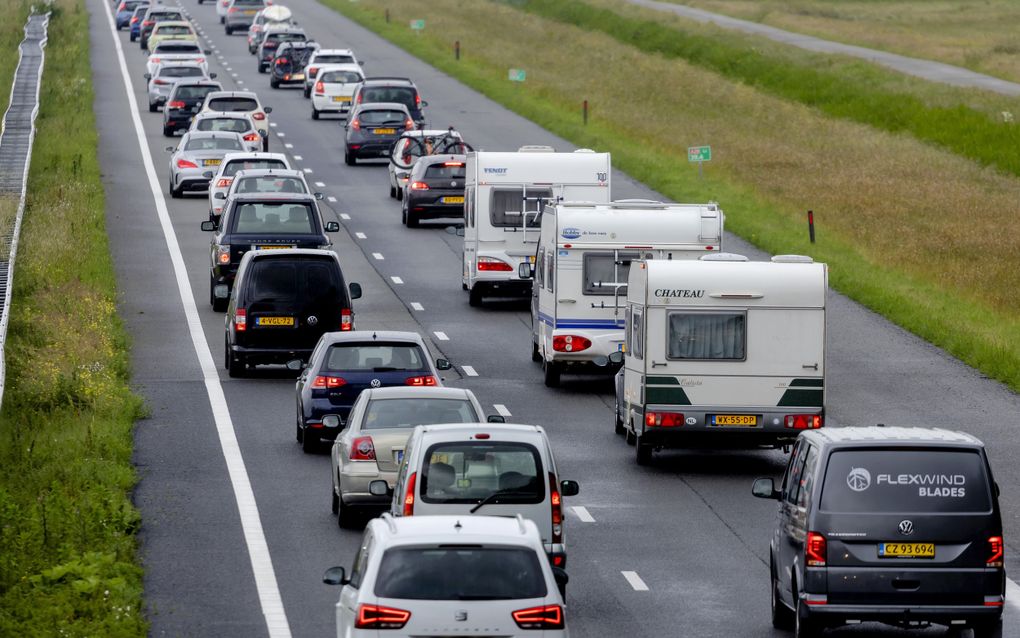 Volgens de ANWB belooft het in de avondspits erg druk te worden op de wegen rond de Veluwe en in Noord-Brabant. beeld ANP, Robin van Lonkhuijsen