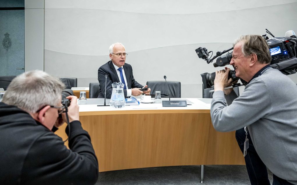 Demissionair minister Piet Adema (Landbouw, Natuur en Voedselkwaliteit) donderdag in de Tweede Kamer. beeld ANP, Remko de Waal