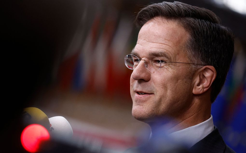 Demissionair premier Mark Rutte. beeld AFP, Kenzo Tribouillard