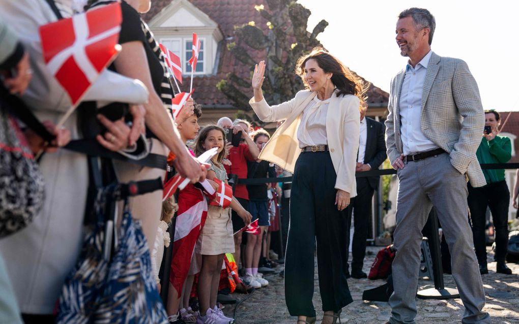 De Deense koning Frederik en koningin Mary. beeld AFP, Thomas Traasdahl / Ritzau Scanpix 