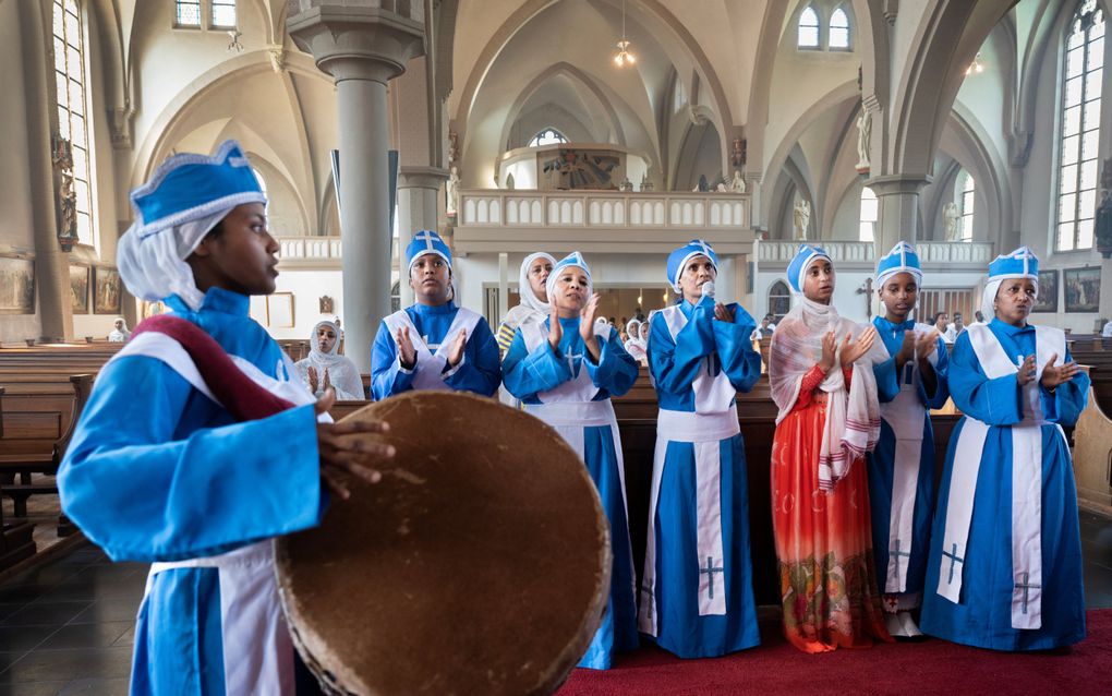 Ethiopische kerk in Veldhoven. beeld Bram Petraeus