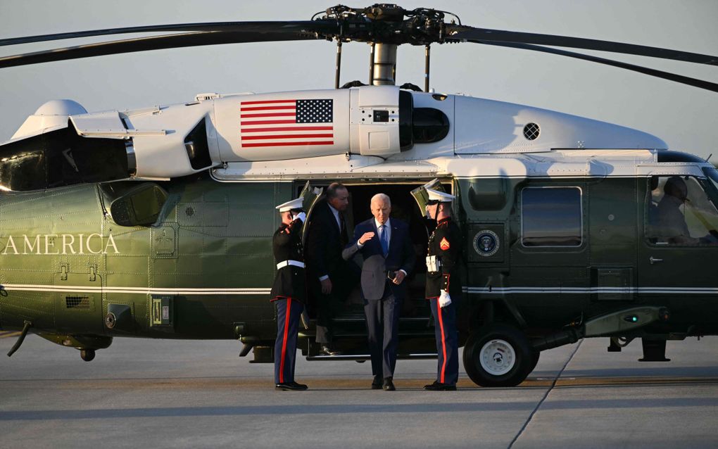 De Amerikaanse president Joe Biden. beeld AFP, Mandel Ngan