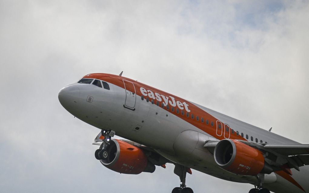 Een vliegtuig van prijsvechter easyJet. beeld AFP, Patricia de Melo Moreira