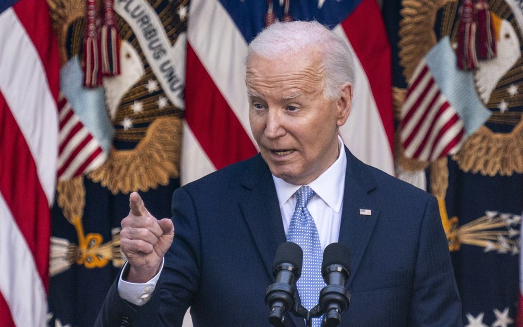 De Amerikaanse president Joe Biden noemt het besluit van de aanklager „schandalig”. beeld EPA, Shawn Thew