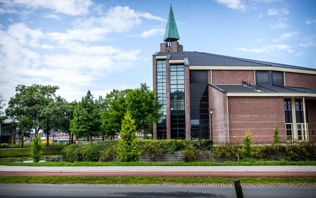 Kerkgebouw De Hoeksteen van de gereformeerde gemeente in Nederland te Barneveld. beeld ANP, Rob Engelaar