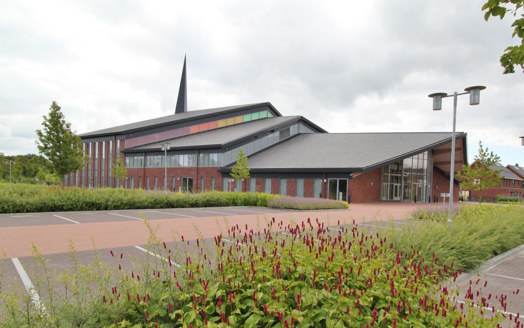 Het kerkgebouw van de gereformeerde gemeente in Scherpenzeel. beeld Jaap Sinke