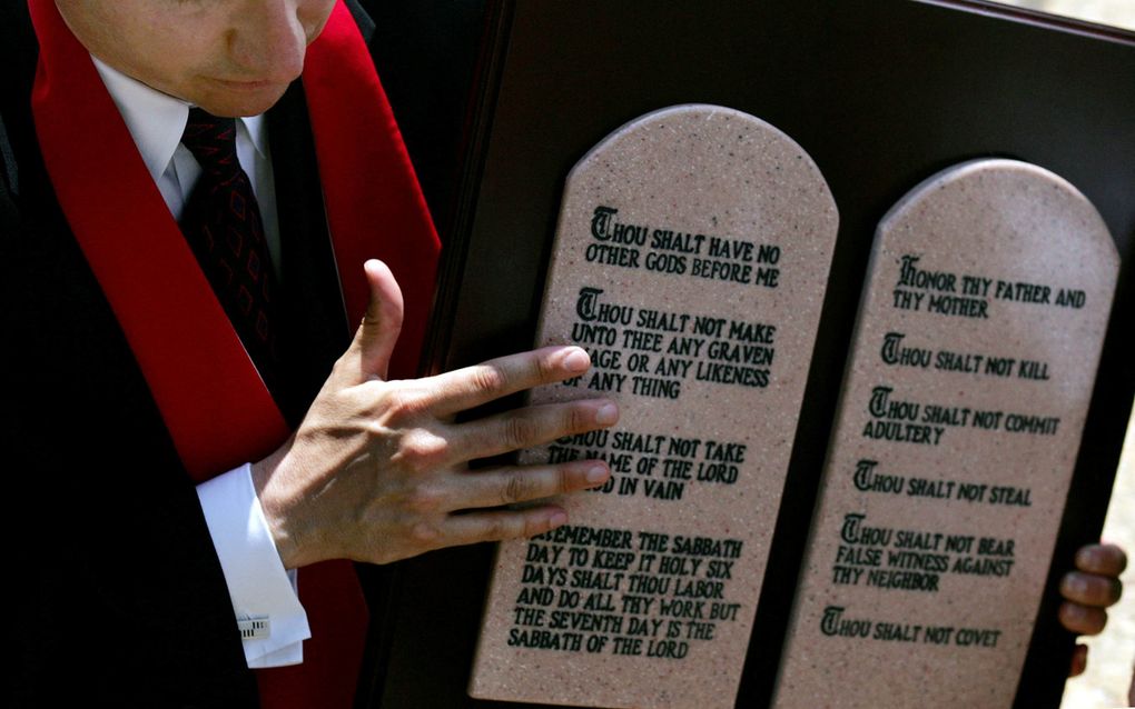 Tien Geboden bij het hooggerechtshof in Washington. beeld AFP, Jim Watson