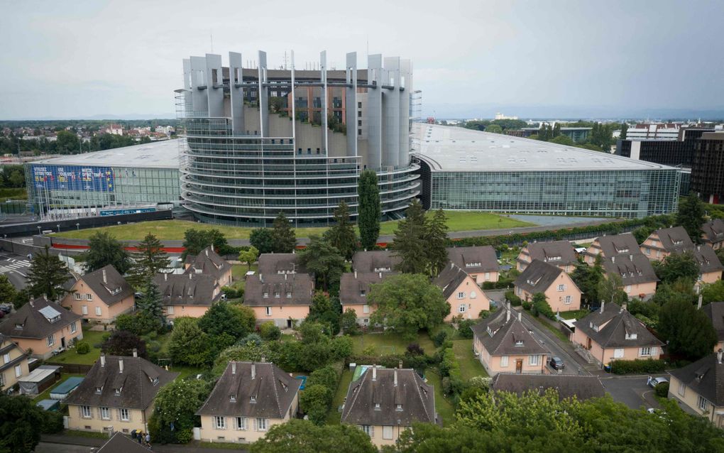 Het gebouw van het Europees Parlement in Straatsburg. beeld AFP, Sebastien Bozon