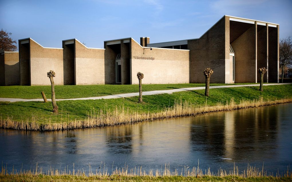 Kerkgebouw ’t Lichtschip in Lelystad. beeld Dick Vos