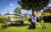 SGP-Kamerlid Diederik van Dijk kan zijn hoofd echt leegmaken tijdens waterskiën. beeld Henk Visscher