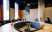  De nieuwe informateurs, Dijkgraaf en Van Zwol, gaan voor het eerst in gesprek met de fractievoorzitters van VVD, PVV, NSC en BBB. beeld ANP, Sem van der Wal