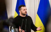 „Een geloofwaardig Europa houdt kandidaat-lidstaat Oekraïne óók aan de Europese waarden van democratie en rechtsstaat.” beeld AFP, Gints Ivuskans