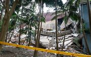 Na een aardbeving voor de kust van Taiwan melden de autoriteiten meerdere doden en honderden gewonden. beeld EPA, Daniel Ceng