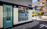 Het geboortehuis van de in 2016 overleden profvoetballer Johan Cruijff in Amsterdam wordt aangeboden als sociale huurwoning. beeld ANP, Koen van Weel